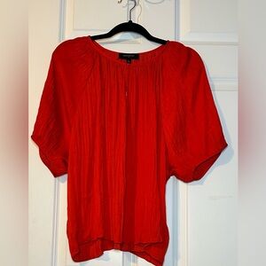 Banana Republic Factory Vibrant Red Blouse